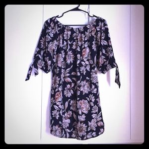 Off the shoulder quarter sleeve dress